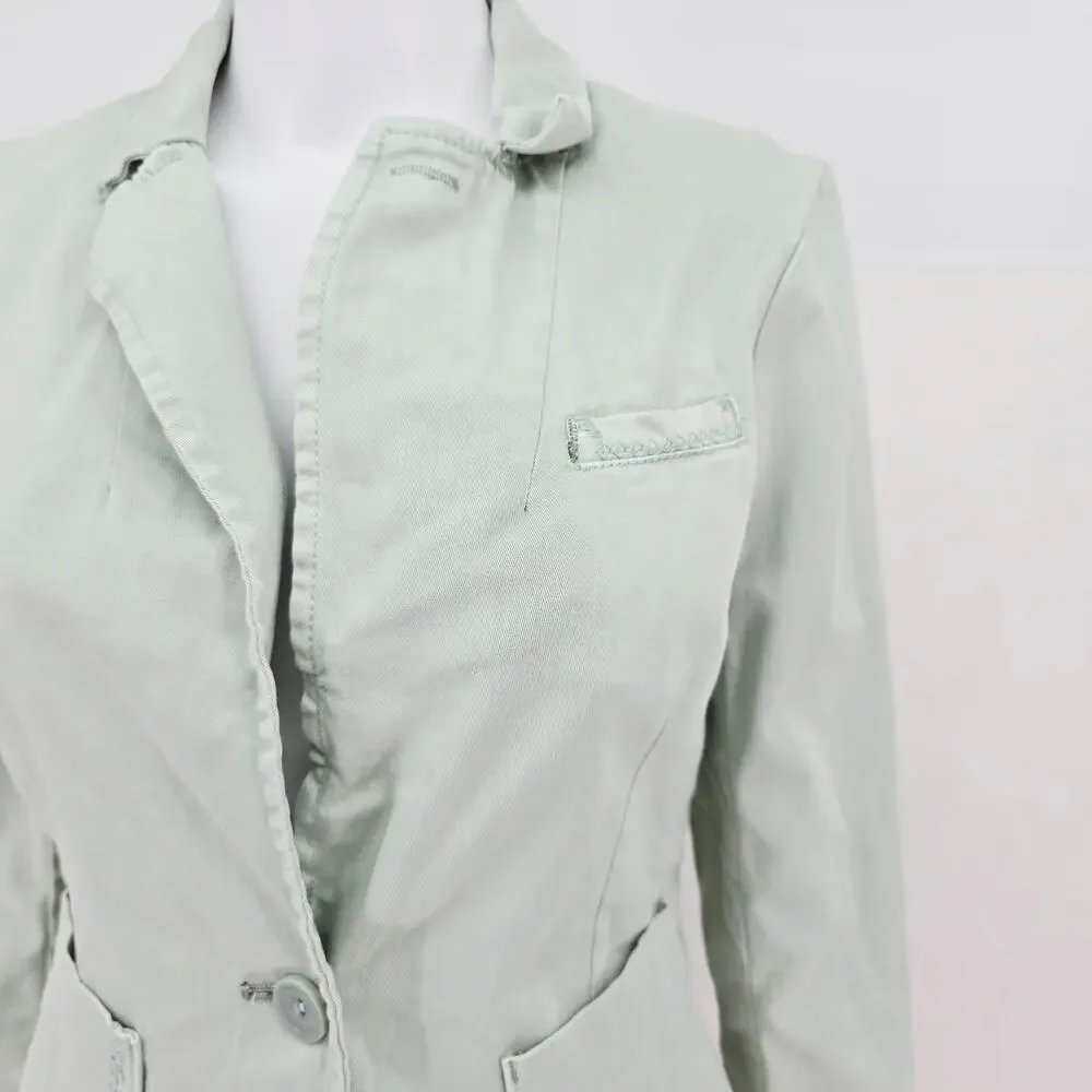 Anthropologie Cartonnier Blazer Green XS